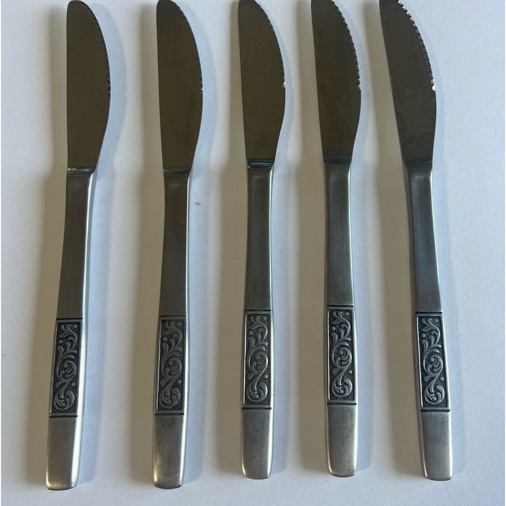 5 Amefa ROYAL DAMASK Knife Stainless Holland Flatware